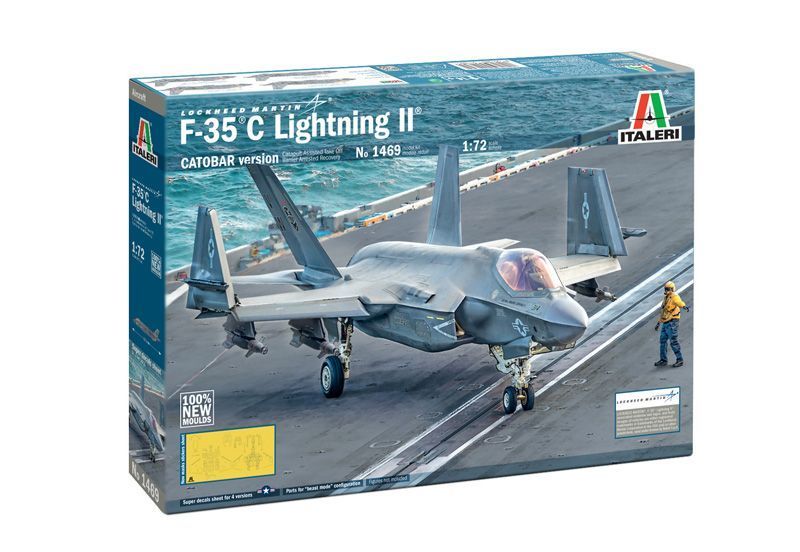 Збірна модель літака 1:72 F-35C Lightning II "CATOBAR version", Italeri 1469 ITL1469 фото