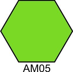 Краска акриловая ярко-зеленая матовая Хома (Homa) АМ05 HOM-AM05 фото