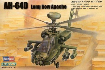 Сборная модель Hobby Boss aH-64D 'Apache Longbow' - 1:72 масштабная из пластика, гражданская авиация HB87219 фото