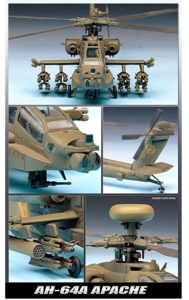 Збірна модель гелікоптера 1:72 IDF AH-64A Apache AC12488 фото