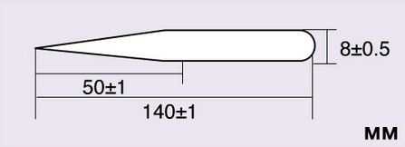 Пинцет прямой острый узкий 140 мм PSK-1PK-105T фото