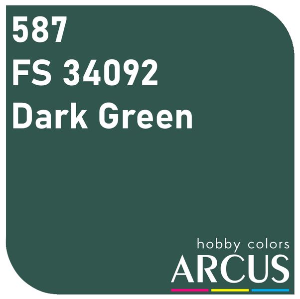E587 Алкидная эмаль FS 34092 Dark Green ARC-E587 фото