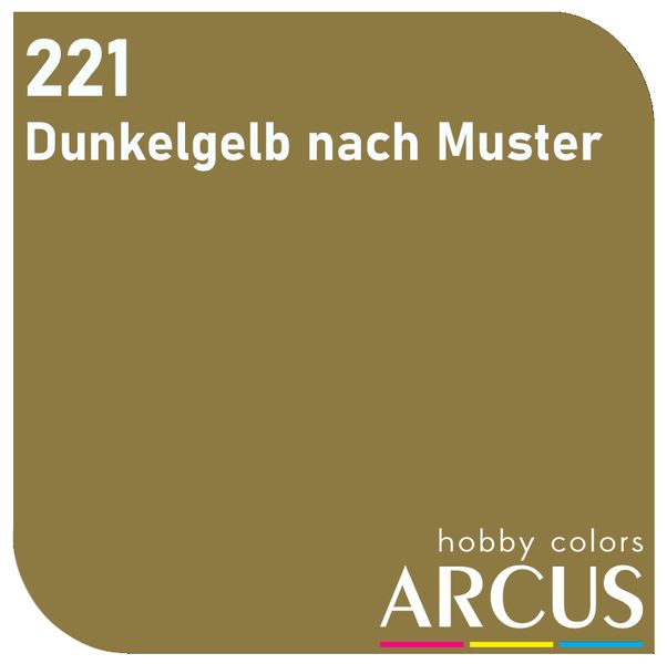 E221 Алкідна емаль Dunkelgelb nach Muster ARC-E221 фото