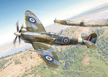 Збірна модель літака Spitfire Mk. IX 1/48, Italeri 2804, військова авіація до 1945 р. ITL2804 фото
