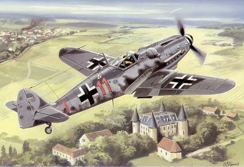 Сборная модель 1:48 истребителя Bf 109 G-14 UM425 фото