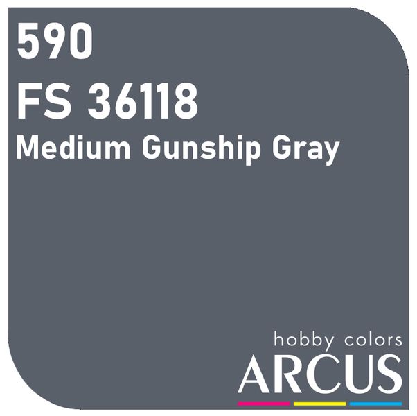 E590 Алкидная эмаль FS 36118 Medium Gunship Gray ARC-E590 фото