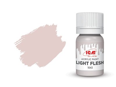 Краска акриловая светло-розовая полуматовая ICM 1043 ICM01043 фото