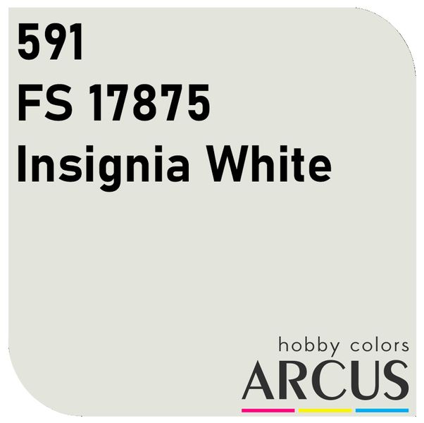 E591 Алкидная эмаль FS 17875 Insignia White ARC-E591 фото