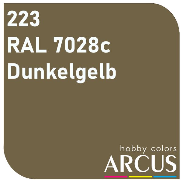 E223 Алкідна емаль RAL 7028c Dunkelgelb ARC-E223 фото