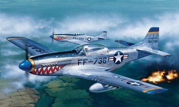 Сборная модель 1:72 истребителя P-51D Mustang Italeri, военная авиация до 1945 г. ITL0086 фото