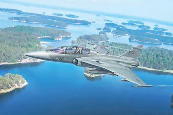 Збірна модель літака 1:72 JAS-39D Gripen Twin Seater, Italeri 91216 ITL91216 фото