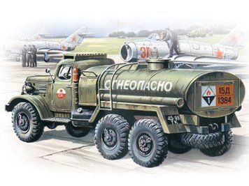 Збірна модель 1:72 автомобіля паливозаправника ЗіЛ-157 Автозаправник ICM, військові автомобілі ICM72561 фото