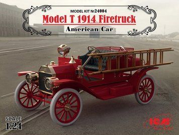 Збірна модель 1:24 автомобіля Ford Model T 1914 ICM, легкові автомобілі ICM24004 фото