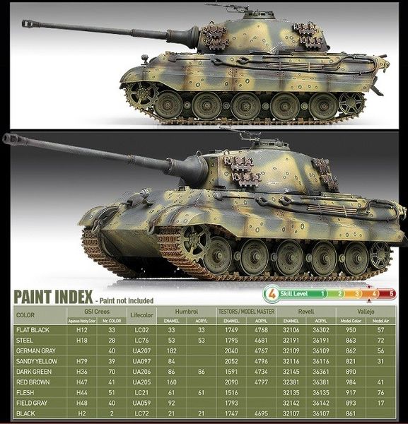 Збірна модель 1:35 танка Pz.Kpfw.VI Ausf. B 'Королівський Тигр' AC13229 фото