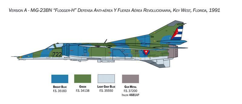 Збірна модель літака MiG-27/MiG-23BN Flogger 1/48, Italeri 2817, гелікоптери та вертольоти ITL2817 фото