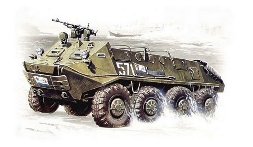 Збірна модель 1:72 бронетранспортера БТР-60П ICM72901 фото