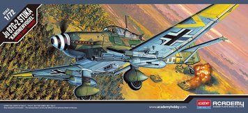 Сборная модель 1:72 бомбардировщика Ju 87 G2 Academy, военная авиация до 1945 г. AC12404 фото