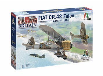 Збірна модель 1:72 винищувача Fiat CR.42 Italeri, військова авіація до 1945 р. ITL1437 фото