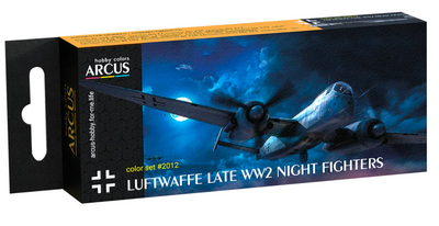 2012 Набор красок 'Luftwaffe Late-WW2 Night Fighters' ARC-SET02012 фото