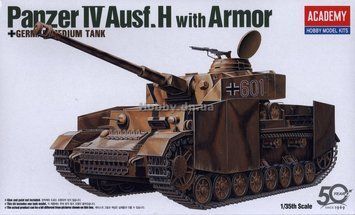 Сборная модель танка 1:35 Panzer IV Ausf.H с броней AC13233 фото