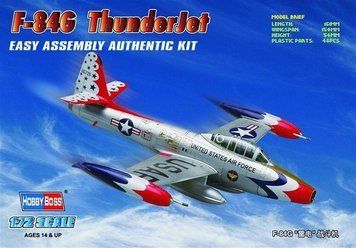 Збірна модель Hobby Boss f-84G Thunderjet - 1:72 масштабна з пластику, гелікоптери та вертольоти HB80247 фото