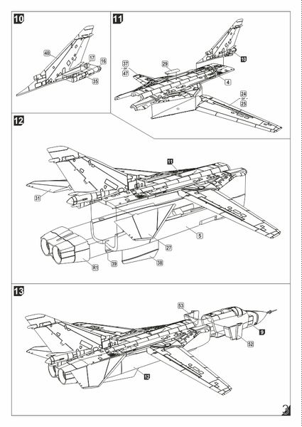 Сборная модель самолета 1:144 Су-24М ВВС Украины, Беларуси, СССР ARM14702 фото