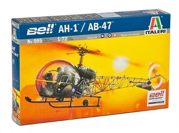 Сборная модель Italeri aH-1/AB-47 - 1:72 из пластика, гражданская авиация ITL0095 фото