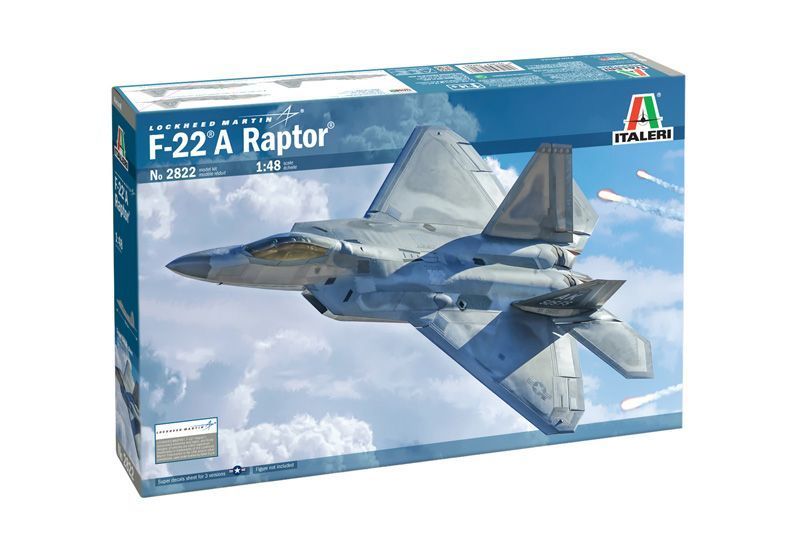 Збірна модель літака F-22 A Raptor 1/48, Italeri 2822, гелікоптери та вертольоти ITL2822 фото