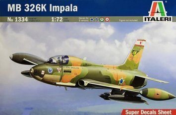 Сборная модель 1:72 самолета MB 326K Impala Italeri, геликоптеры и вертолеты ITL1334 фото