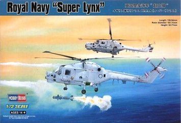 Сборная модель Hobby Boss royal Navy Lynx - 1:72 масштабная из пластика, гражданская авиация HB87238 фото
