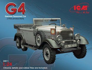 Збірна масштабна модель 1:24 автомобіля Mercedes-Benz Typ G4 ICM, легкові автомобілі ICM24011 фото