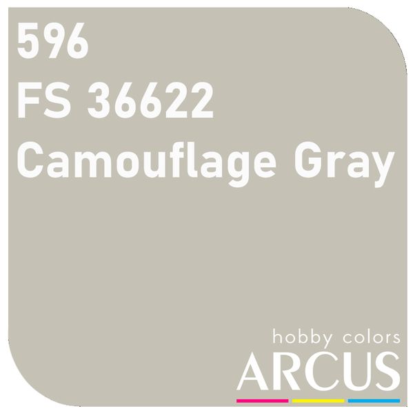 E596 Алкідна емаль FS 36622 Camouflage Gray ARC-E596 фото