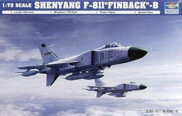 Збірна модель Trumpeter shenyang F-8II 'Finback' - 1:72 масштабна з пластику, гелікоптери та вертольоти TRU01610 фото