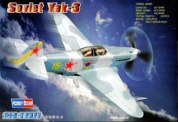 Сборная модель Hobby Boss як-3 - 1:72 пластиковая, военная авиация до 1945 г. HB80255 фото