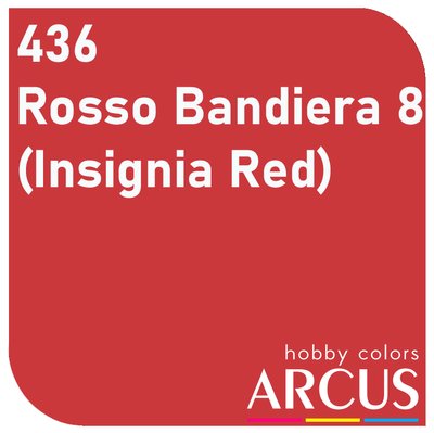 E436 Алкідна емаль Rosso Bandiera 8 Алкідна емаль Rosso Bandiera 8 ARC-E436 фото