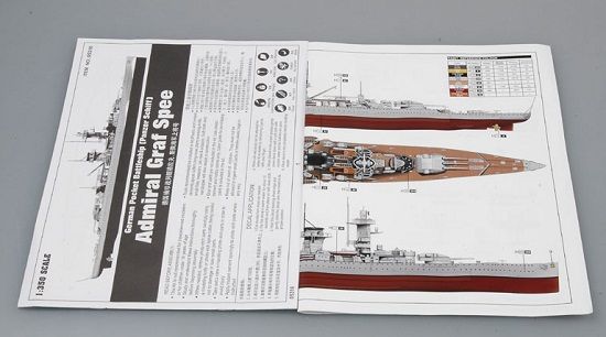 Сборная модель 1:350 крейсера 'Адмирал граф Шпее' TRU05316 фото
