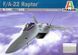Сборная модель Italeri f-22 Raptor - 1:72 масштабная из пластика, геликоптеры и вертолеты ITL1207 фото 1