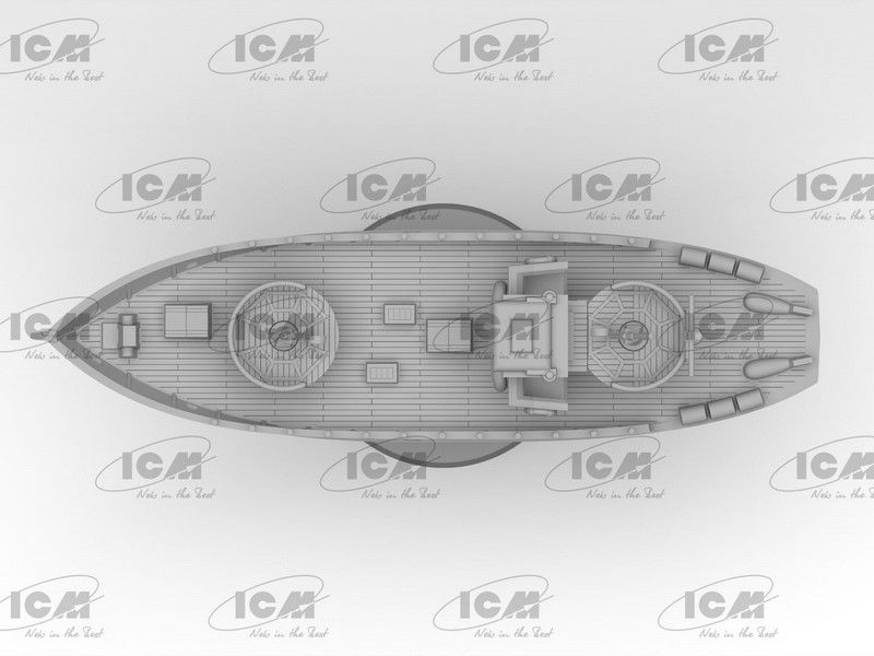 Сборная модель 1:350 катера KFK Kriegsfischkutter ICMS018 фото