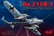 Збірна модель 1:48 винищувача Do 215B-5 ICM, військова авіація до 1945 р. ICM48242 фото