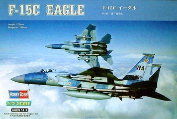 Сборная модель Hobby Boss f-15C - 1:72 масштабная из пластика, геликоптеры и вертолеты HB80270 фото
