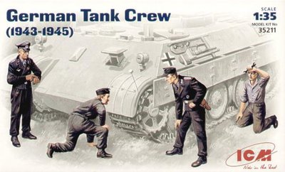 Набор 1:35 фигурок Немецкий танковый экипаж ICM35211 фото