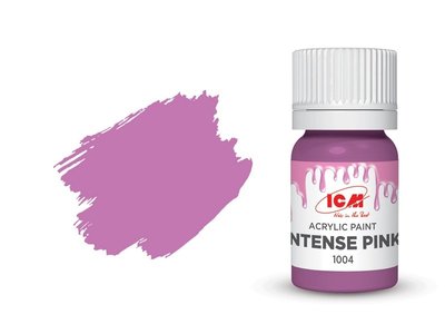 Фарба акрилова рожева напівматова ICM 1004 ICM01004 фото