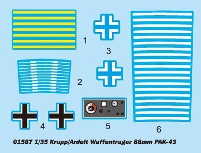 Збірна модель Trumpeter krupp/Ardelt Waffentrager 88mm Pak 43 - 1:35 масштабна з пластику, танки і САУ TRU01587 фото