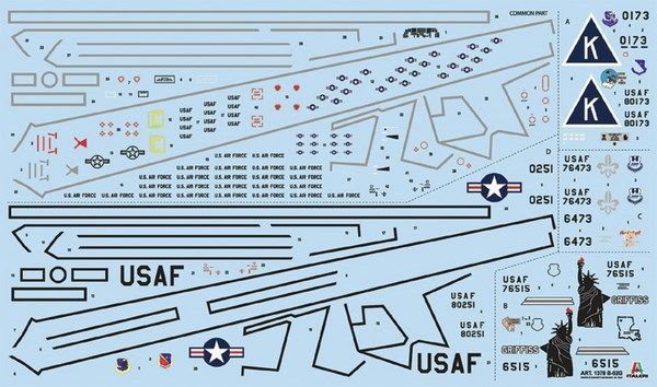 Сборная модель Italeri b-52G Stratofortress - 1:72 пластиковая, геликоптеры и вертолеты ITL1378 фото