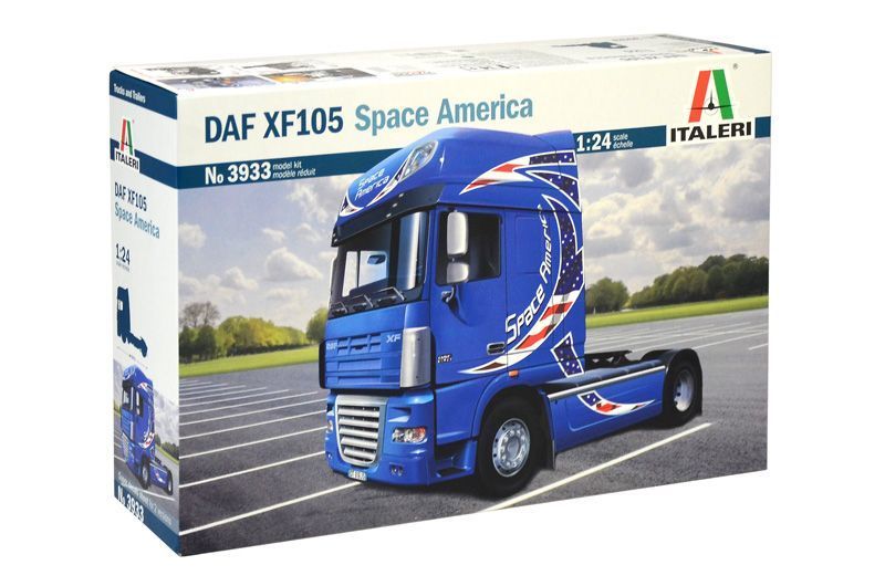 Сборная модель автомобиля DAF XF-105 "SPACE AMERICA" 1/24, Italeri 3933, грузовые авто и грузовики ITL3933 фото