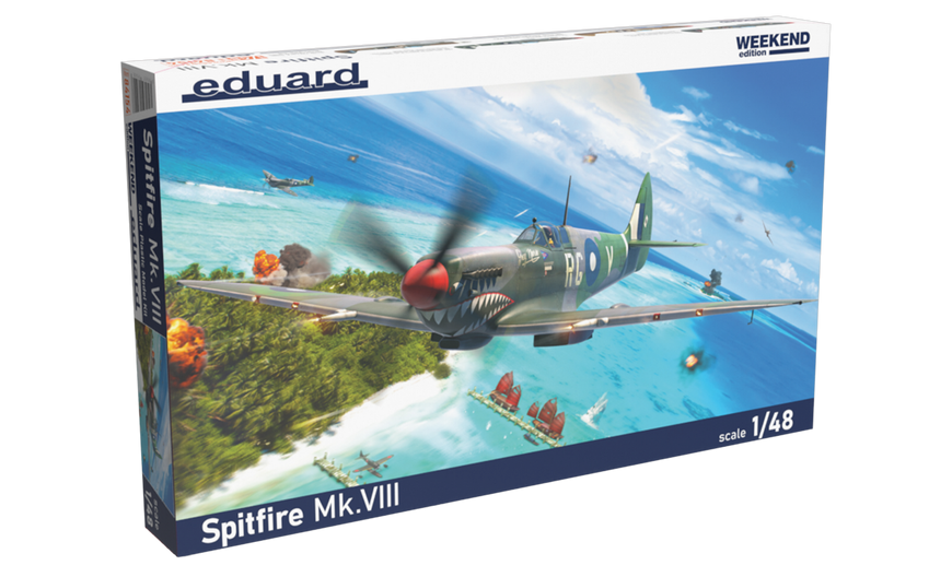 Сборная модель 1:48 истребителя Spitfire Mk.VIII EDU84154 фото