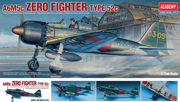 Збірна модель літака A6M5 тип 52 'Zero', 1:72 Academy 12493 AC12493 фото
