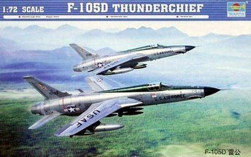Збірна модель Trumpeter f-105D 'Thunderchief' - 1:72 масштабна з пластику, гелікоптери та вертольоти TRU01617 фото