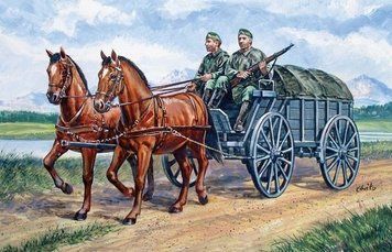 Набір 1:35 фігурок Hf.2 Schwerer Heeresfeldwagen Italeri, діорами: фігури ITL6517 фото