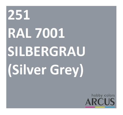 E251 Алкидная эмаль RAL 7001 SILBERGRAU ARC-E251 фото